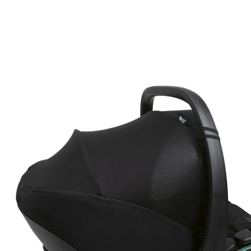 i-Size-autostoel Kory Essential black van Chicco, lichte babyschaal met ergonomische newborn inleg en achterwaartse zitpositie