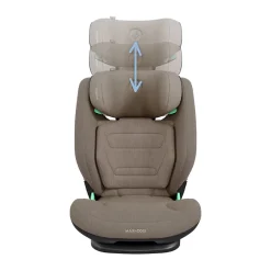 i-Size-autostoel Rodifix Pro² authentic truffle van Maxi-Cosi met Isofix en AirProtect veiligheidskussen