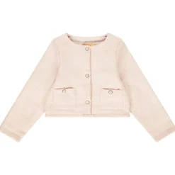 Jas in glinsterend jacquard voor meisjes