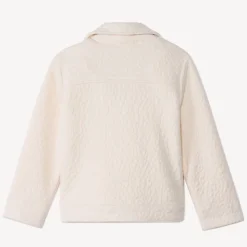 Jas in perfecto-stijl van jacquard voor babymeisje