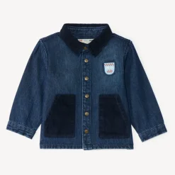 Jasje van denim en corduroy voor baby jongen