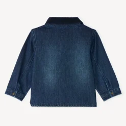 Jasje van denim en corduroy voor baby jongen