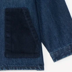 Jasje van denim en corduroy voor baby jongen