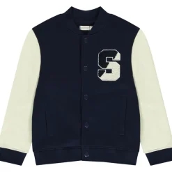 Jas van fleece met geborduurd Teddy-kraag en colour block effect voor jongen