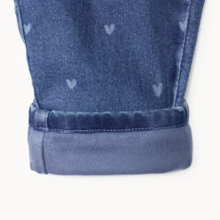 Jean barrel voor babymeisjes met hartjesprint