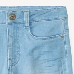 Jeans bermuda met omslag jongens