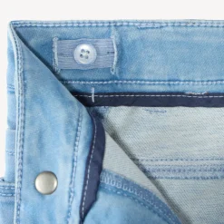 Jeans bermuda met omslag jongens
