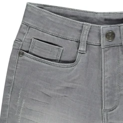 Jeans bermuda met omslag jongens