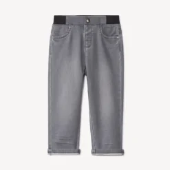 Jeansbroek met elastische taille voor babyjongens