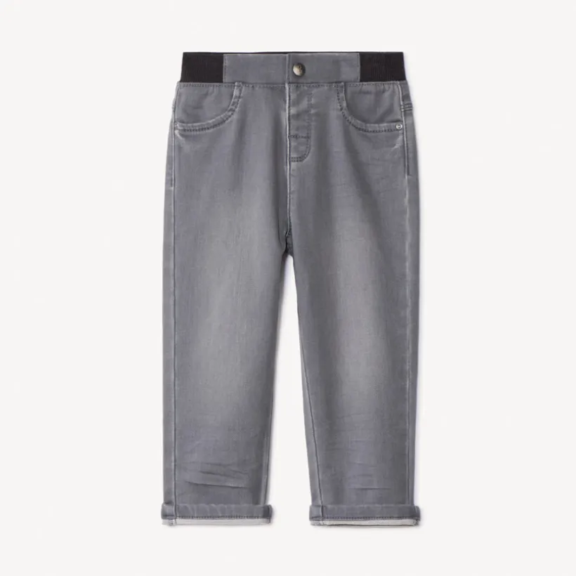 Jeansbroek met elastische taille voor babyjongens