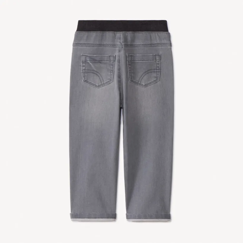 Jeansbroek met elastische taille voor babyjongens