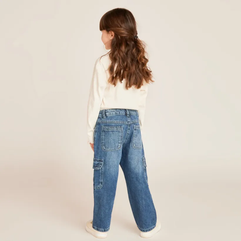 Jeans cargo meisjes