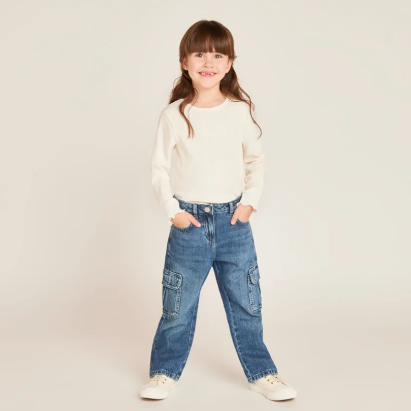 Jeans cargo meisjes