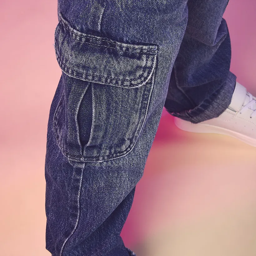 Jeans cargo meisjes