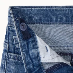 Jeans cargo met used effect en zakken jongens