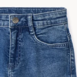 Jeans cargo met used effect en zakken jongens