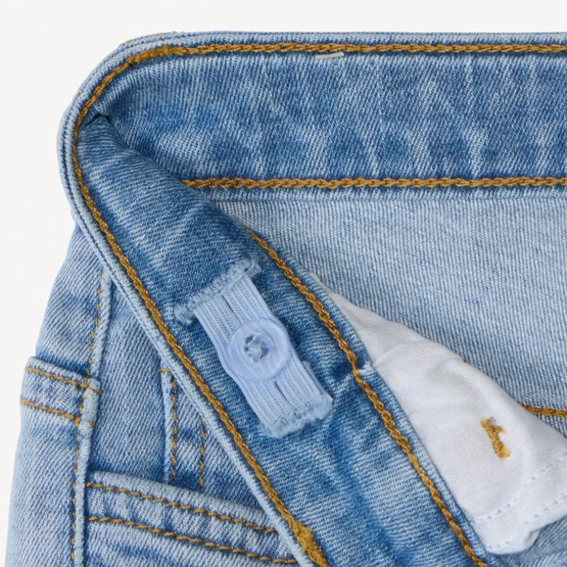 Jeans cargo met used effect en zakken jongens