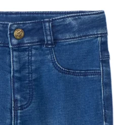 Jeans denimlook effen voor babyjongens blauw Stone verstelbare taille