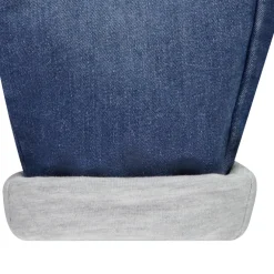 Jeans in denim met jersey voering en cargo-effect voor baby jongen