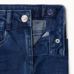 Jeans in denim met uitlopende pasvorm meisjes