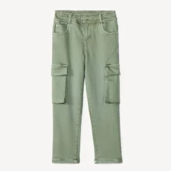 Jeans in denimstijl met cargostijl en jerseyvoering jongens