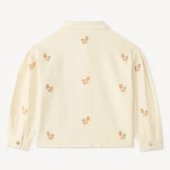 Jeans jacket voor meisjes met bloem borduursels