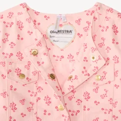 Jeansjasje met bloemenprint voor meisjesbaby