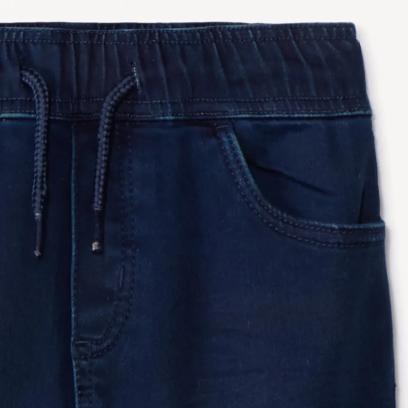 Jeans jogger met denimlook jongens