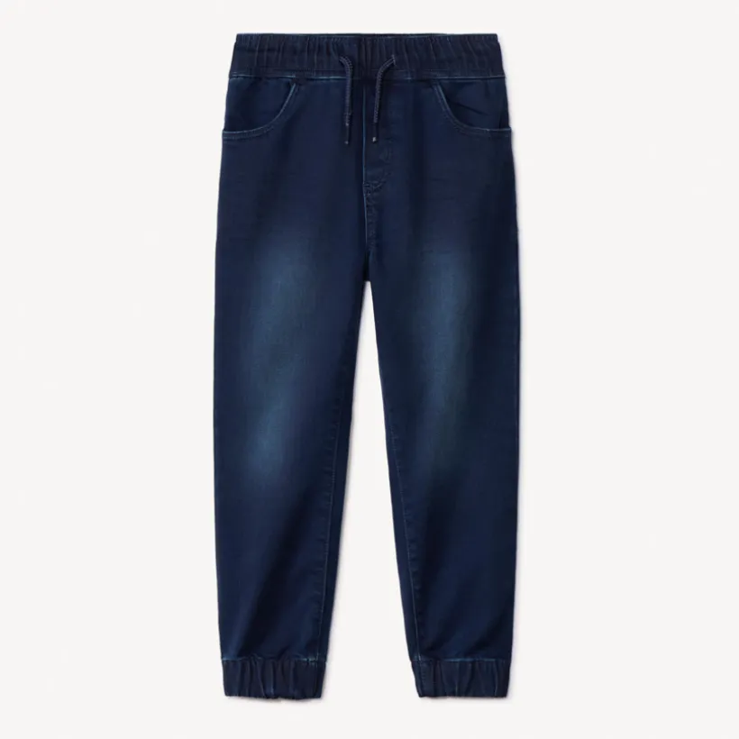 Jeans jogger met denimlook jongens