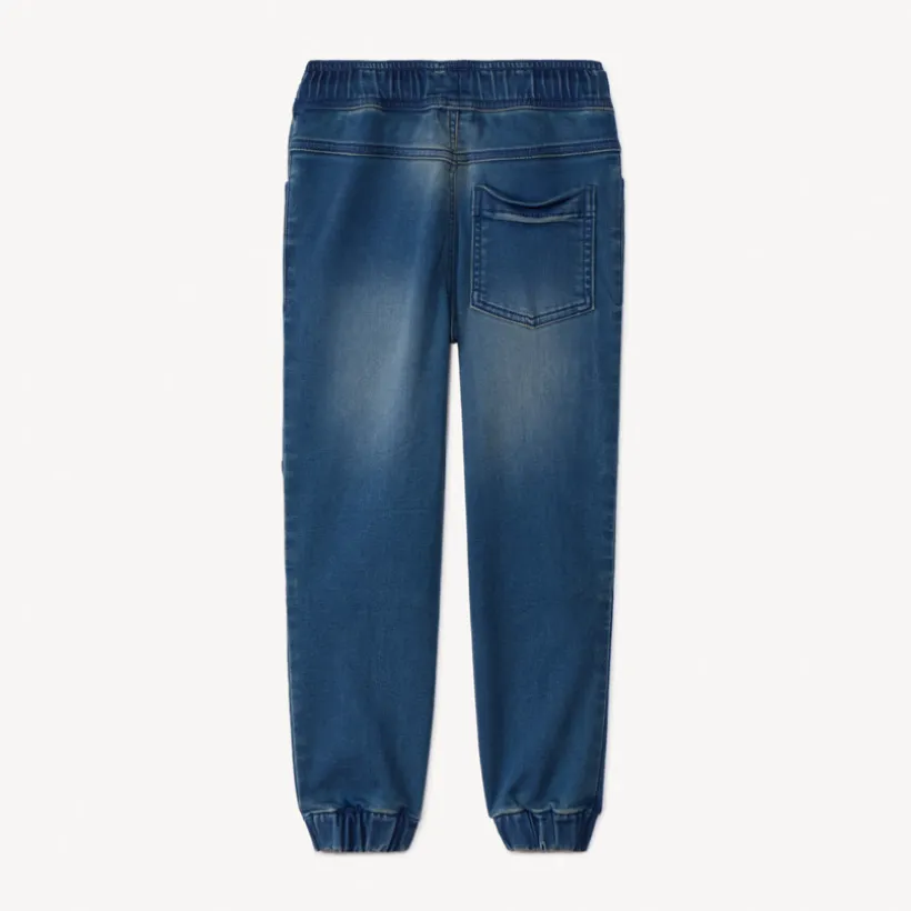 Jeansjogger met verweerd effect jongens