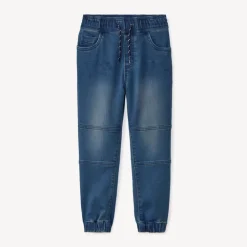 Jeansjogger met verweerd effect jongens