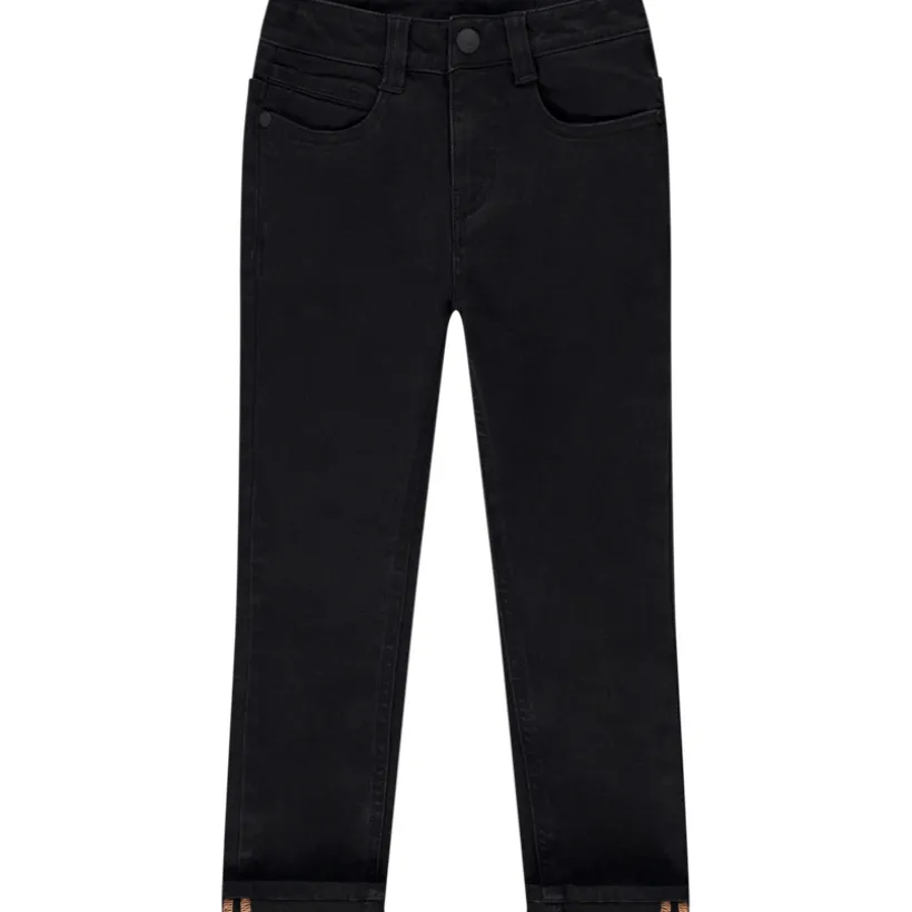 Jean slim uni garçon