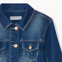 Jeanslookvest met zakken meisjes