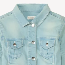 Jeanslookvest met zakken meisjes
