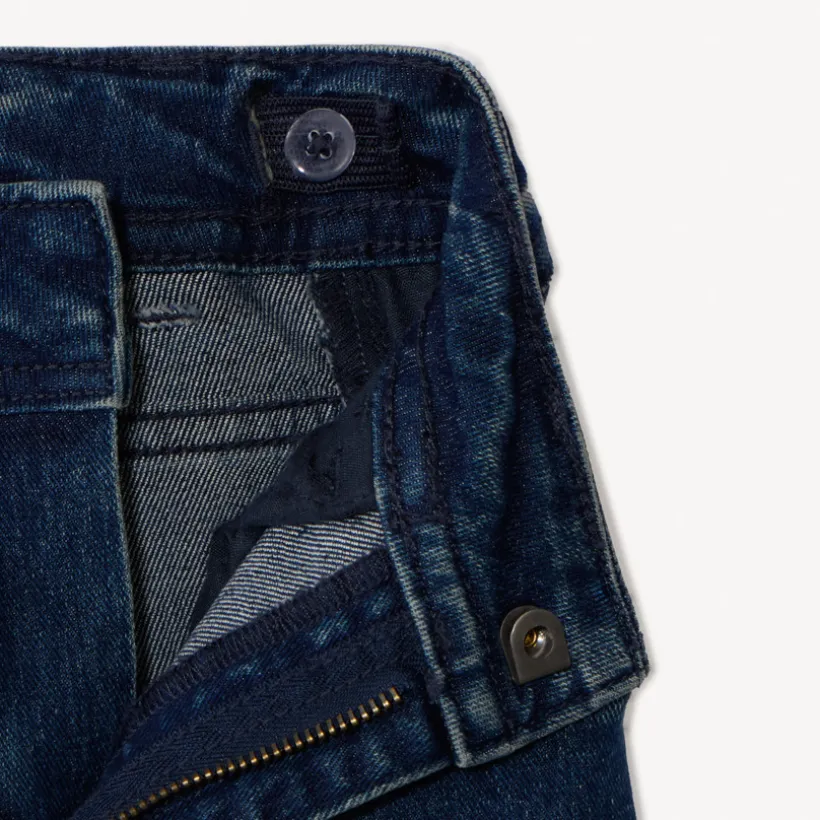 Jeans met ballonmodel en used effect jongens