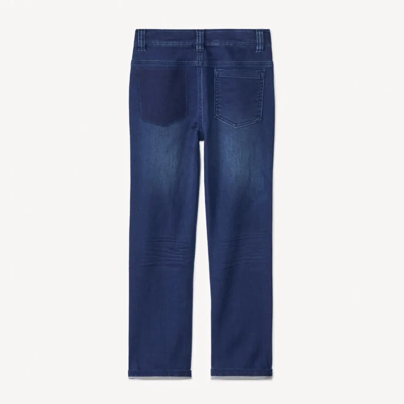 Jeans met denimlook en contrasterende zakken jongens