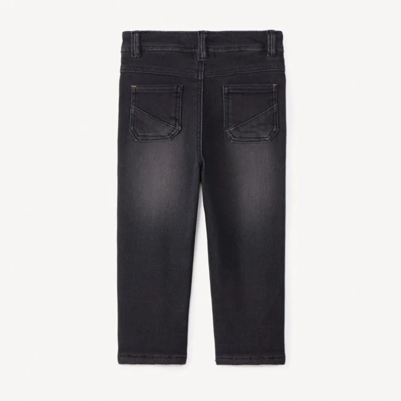 Jeans met denimlook en microfleece voering voor babyjongen