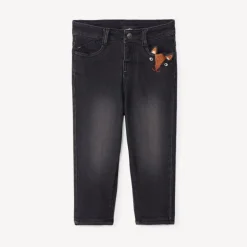 Jeans met denimlook en microfleece voering voor babyjongen