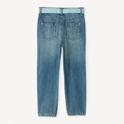 Jeans met een bloemenriem meisjes