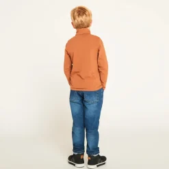 Jeans met elastische taille en denim effect jongens