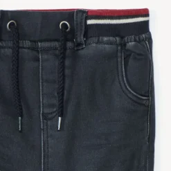 Jeans met microfleecevoering en elastische taille voor babyjongens