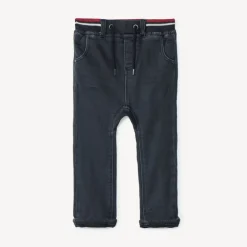 Jeans met microfleecevoering en elastische taille voor babyjongens
