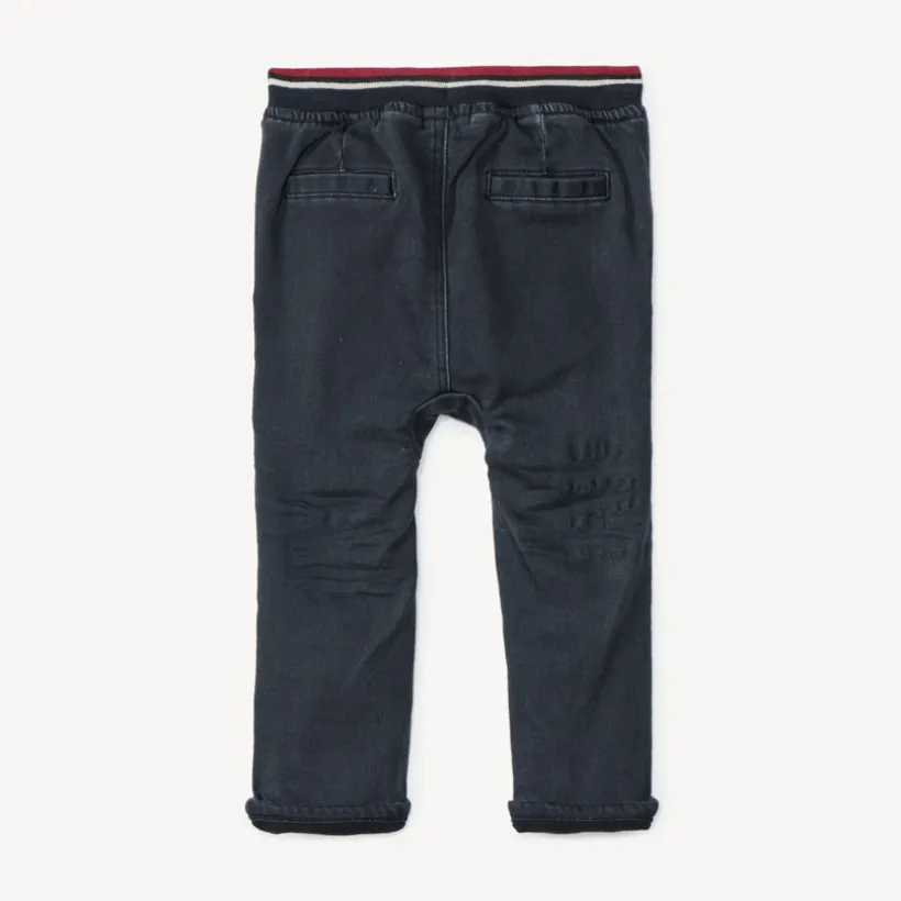 Jeans met microfleecevoering en elastische taille voor babyjongens