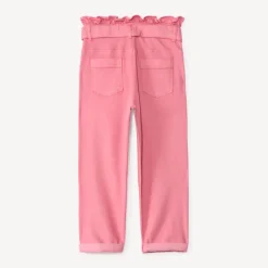 Jeans paperbag effen met riem om te knopen meisjes