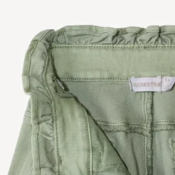 Jeans paperbag effen met riem om te knopen meisjes