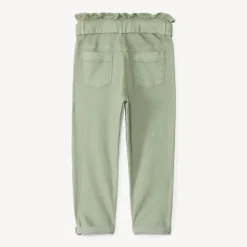 Jeans paperbag effen met riem om te knopen meisjes