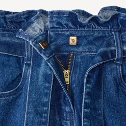 Jeans paperbag met ceintuur meisjes