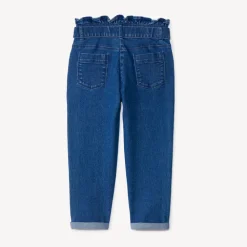 Jeans paperbag met ceintuur meisjes