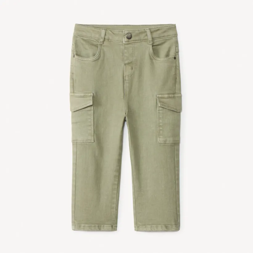 Jeans regular fit met cargo zakken voor babyjongens