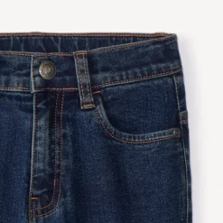 Jeans slim fit in denim met contrasterende naden jongens